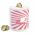 thumbnail image 2 of Susan Piggy Bank, Female Name with Grunge Effect Birthday Girl Celebration Striped Backdrop, Ceramic Coin Bank Money Box for Cash Saving, 3.6" X 3.2", Pale Pink and White, by Ambesonne, 2 of 4