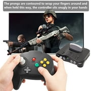 تحكم لوكسمو n64 ، لعبة تحكم سلكية صغيرة كلاسيكية n64 تحكم لوحة تحكم نظام ألعاب الفيديو المنزلي نينتندو 64
