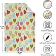 thumbnail image 3 of Dreamtimes Heart Design Kitchen Towels Set of 4, Ultra Soft Absorbent Dish Towels Bathroom Hand Towels Reusable Cleaning Cloths Tea Towels 28 x 18 Inch, 3 of 7
