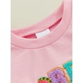 thumbnail image 6 of Suealasg Little Girls Sweatshirt 1T 2T 3T 4T Long Sleeve Round Neck Letter Turkey Print Pullovers Tops Casual Thanksgiving Clothes for Toddler Girls, 6 of 7
