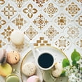 thumbnail image 5 of 6.14x6.14 inch Stainless Steel Stencils Kit Tile Pattern Metal Journal Stencil, 5 of 9