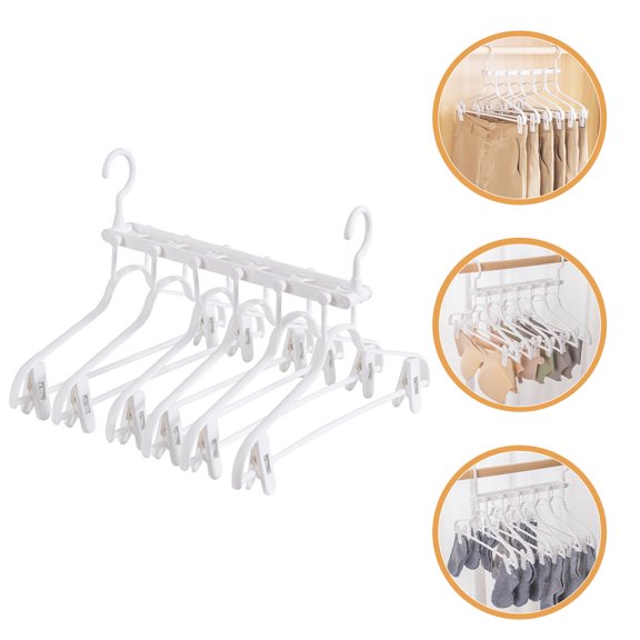 Masteelf Expandable White Clothes Drying Rack Household Hanger for Indoor and Outdoor Laundry