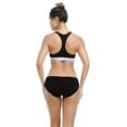 thumbnail image 3 of INNERSY 6-Pack Cotton Low Rise Bikini Underwear for Women(M,Pure Black), 3 of 8