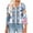 Navy Tops for Women_a, variant on CYMMPU Women's Casual Floral Printed 3/4 Length Sleeve Trendy Tunic Tops Business Work Blouses V-Neck Summer Fall Basic Tees Shirts 2025 Clothes Green S