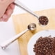 thumbnail image 4 of Naiovety Cuchara de acero inoxidable, taza medidora para té y café, cuchara con bolsa, suministros de Clip con sello Plata, 4 of 6