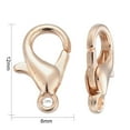 thumbnail image 4 of Zinc Alloy Lobster Claw Clasps Parrot Trigger Clasps Cadmium Free & Lead Free Light Gold 12x6mm Hole: 1.2mm, 4 of 6