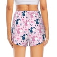 thumbnail image 2 of Lsque Cartoon Poodle Dog Printed Women's Running Shorts with Liner Pockets,Elastic Quick Dry Workout Athletic Gym Yoga Shorts,Womens High Waist Shorts-Small, 2 of 9