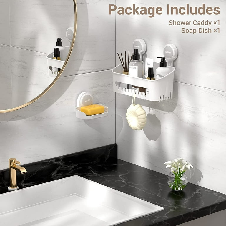Bathroom Soap Dish Basket Holder Shelf Bath Shower Accessories