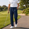 thumbnail image 6 of Aezemi Men Dressy Work Pants with Elastic Waist Fashion Straight Leg Loose Fit Ruched Business Casual Pants with Pockets Fashion Baggy Flowy Office Trousers 3XL, 6 of 9
