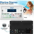 Pyle Bluetooth Marine Radio Receiver 300W Double DIN Boat Marine Head