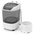 thumbnail image 1 of Costway Portable Washing Machine 5.5 lbs Mini Top Load Washer with Removable Spin-Dry Tub Gray, 1 of 10