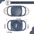 thumbnail image 6 of Rantice Airtag Dog Collar Holder, [1 Pack] Waterproof Airtag Case for Dog Collar, TPU & Silicone Full Body Covered Anti-Lost Apple Air Tag Collar Holder Airtag Case for Pet Collar Backpack, NavyBlue, 6 of 9