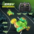 thumbnail image 5 of Juguetes para niños de 3 a 10 años, coches de control remoto, coches RC, coches de dinosaurio con rotación de 360°, coches RC Dino con luz en las ruedas, camión RC acrobático rápido de 2,4 Ghz, juguet, 5 of 5
