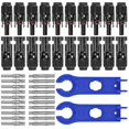thumbnail image 1 of Panel solar Stecker 10 pares Solarstecker Mnnlich Weiblich Solarpanel Kabelstecker Photovoltaik Steckverbinder Ip67 con 2 piezas Schraubenschlssel, 1 of 5