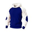 thumbnail image 4 of Boys Girls Christmas Hoodie Fall Winter Long Sleeve Color Block Fuzzy Hooded Sweatshirt Pullover Tops with Pockets 2-15 Years, 4 of 8