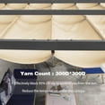 thumbnail image 4 of PURPLE LEAF Pergola Shade Cover for 10' X 13' Deck Porch Outside Outdoor Retractable Durable Fabric Canopy Replacement Top Only Beige, 4 of 9