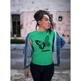 thumbnail image 2 of Butterfly W Leopard Print T-Shirt Women -Image by Shutterstock, Female 4X-Large, 2 of 4