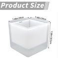 thumbnail image 3 of LED Light Up Ice Bucket for Parties, 7.48X7.48X7.28" Square Cooler Container, Rechargeable Drinks Tub, Illuminated Wine Chiller, Bar Party Beverage Holder, Plastic Beer Bucket, Hot Pink Light, 3 of 4