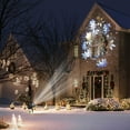 thumbnail image 3 of Christmas Snowflake Projector Lights, White Snowflake Projector Spotlights, Waterproof Snowfall Led Projector Outdoor Indoor Holiday Wedding Garden Patio, 3 of 10
