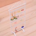 thumbnail image 5 of 4-Tier Earrings Ear Studs Display Rack,11.8inx6.5in Earring Stand Jewelry Holder Organizer 48 Holes Jewelry Display Rack for Women Girls Gift Hanging Earring Holders, 5 of 8