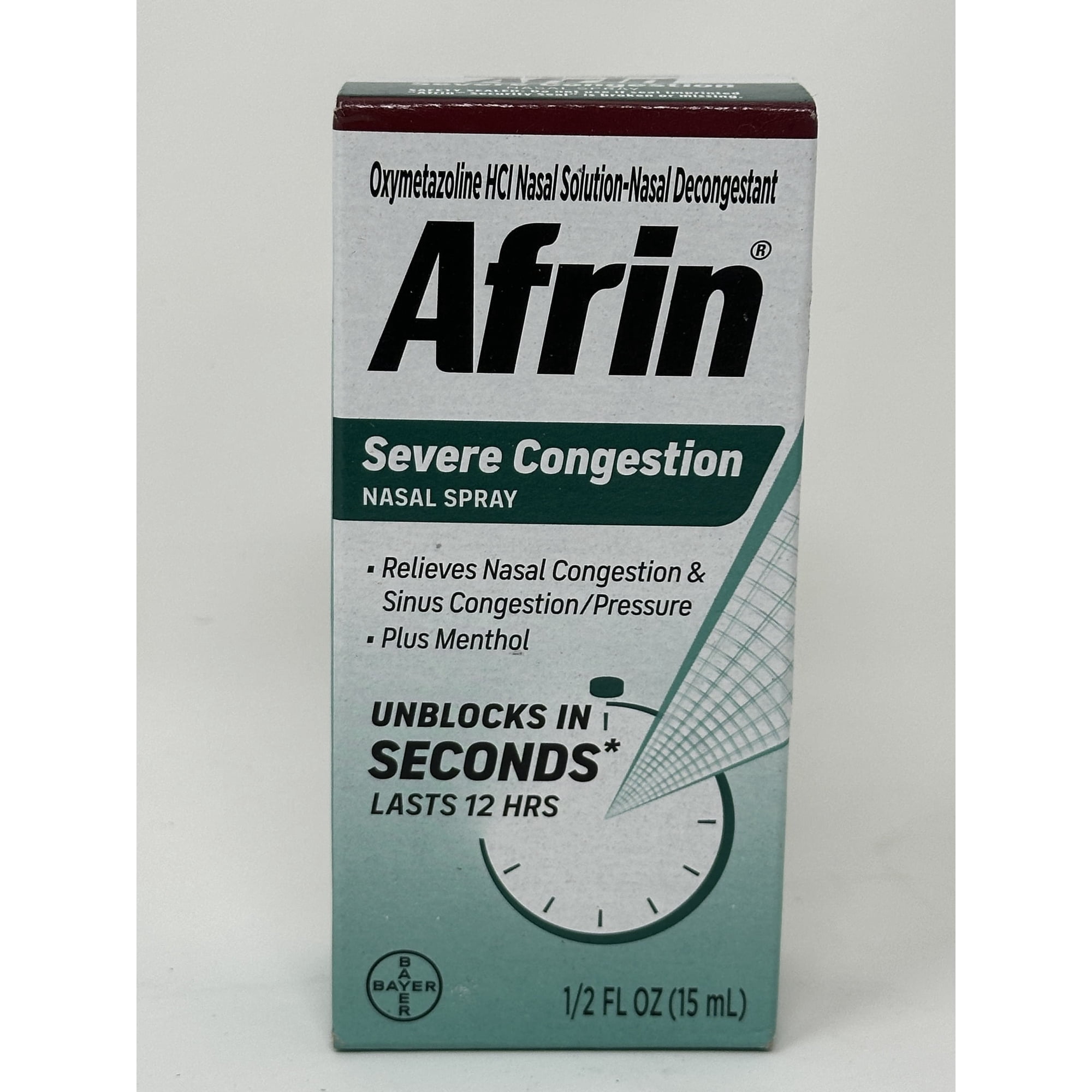 Afrin Nasal Spray Severe Congestion 15 mL (Pack of 3)