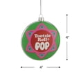 thumbnail image 5 of Round "Tootsie Roll POP" Christmas Disc Ornament - 4" - Green and Pink, 5 of 5