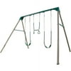 Lifetime Kid's Metal Swing Set with 2 Belt Swings and Trapeze Bar - 9 feet (290038)