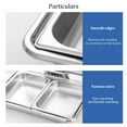 thumbnail image 6 of Catering Warming Container Stainless Steel Stainless Steel Electric Warming Container Adjustable Temperature, Rectangular Chafing Dish with Visible Glass Lid, for Party Kitchen Hotel, 6 of 7