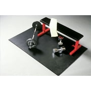 SuperMats - GymMat - Super Heavy Duty Quality - Commercial Grade Solid Vinyl - Home Gym Mat, Black, 48 x 72