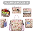 thumbnail image 2 of Strawberry Roomy Insulated Lunch Bags Reusable Lunch Tote for Women Stylish & Functional Large Tote Adult Lunch Box for Men and Women, 2 of 7