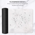 thumbnail image 6 of Large Mouse Pad, Full Desk XXL Extended Gaming Mouse Pad 35" X 15", Waterproof Desk Mat w/Stitched Edges, Non-Slip Laptop Computer Keyboard Mousepad for Office and Home, White Marble Design, 6 of 6