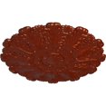 thumbnail image 3 of 31"OD x 1 1/2"P Durham Ceiling Medallion (Fits Canopies up to 4 1/4"), Hand-Painted Firebrick, 3 of 6