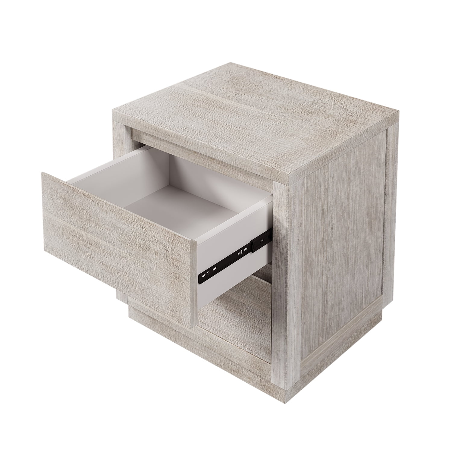 Kadyn Soild Wood Nightstand, Nightstand Side Table with 2-Drawer, Bedside Table for Bedroom, Stone Gray Kadyn Soild Wood Nightstand, Nightstand Side Table with 2-Drawer, Bedside Table for Bedroom, Stone Gray