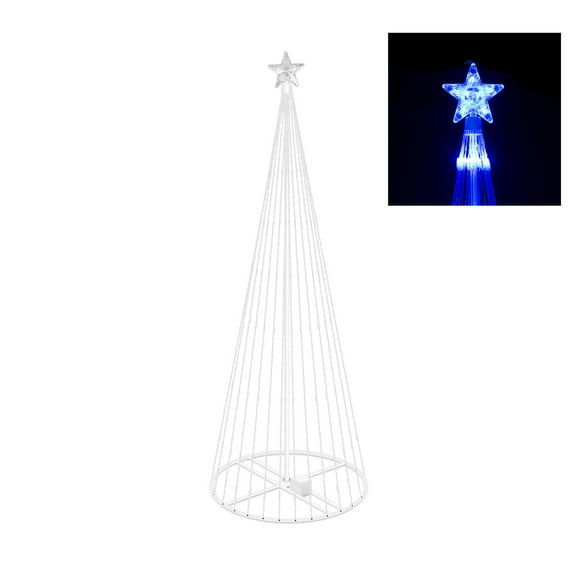 Vickerman 6' Christmas Show Tree with 200 Blue LED Lights