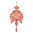 thumbnail image 2 of Decoración colgante de Año Nuevo chino para fiesta, colgante decorativo de nudo chino rojo Estilo E, 2 of 9