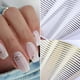 thumbnail image 2 of 1 unidad de pegatinas 3d para uñas a rayas con líneas doradas y plateadas, papel deslizante autoadhesivo con estrella ondulada geométrica y corazón, pegatinas de transferencia de manicura oso de fresa Electrónica, 2 of 5