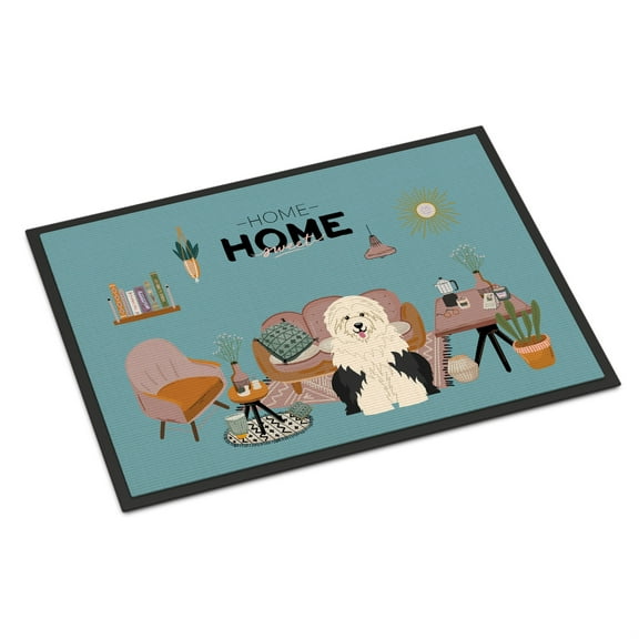 Old English Sheepdog Sweet Home Indoor or Outdoor Mat 24x36 CK7941JMAT