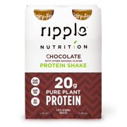 Ripple Nutrition Chocolate Protein Shake, 12 fl oz, 4 count