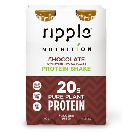 Ripple Nutrition Chocolate Protein Shake, 12 fl oz, 4 count
