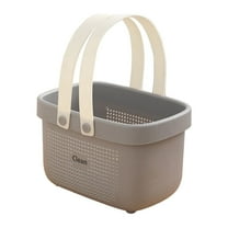 Bathroom Organizers and Storage, Storage Basket - Loetky Bath Basket Wash Basket Portable Bathroom Basket Large Capacity Bath Bucket Hanging Basket, 1X Basket