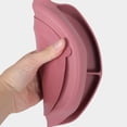 thumbnail image 5 of Baby Silicone Plates Baby Dishes- BPA Free - Divided Design - Baby Led Weaning Supplies Utensils - claret, 5 of 5