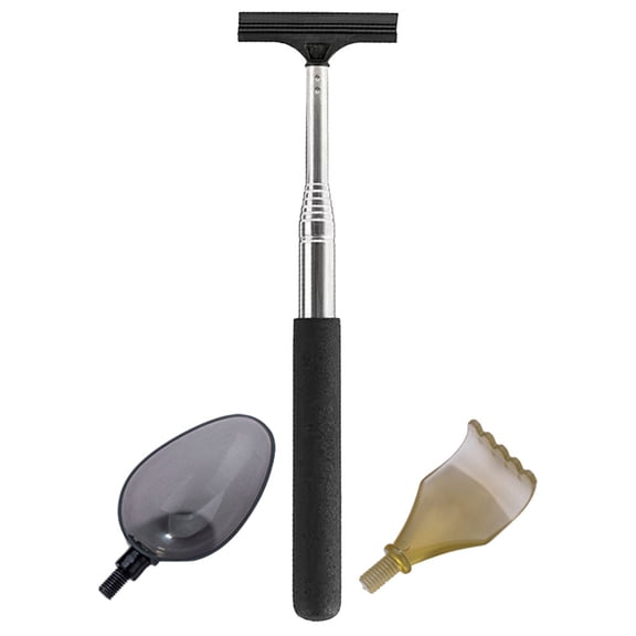 IBASETOY Black Car Window Cleaner Tool with Soft Handle and Practical Design for Quick Cleaning