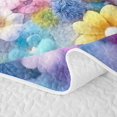 thumbnail image 5 of Erosebridal Kawaii Bear Print Twin Quilt Set for Girls, Groovy Flower Floral Twin Coverlet Set, 2-Piece, 5 of 7