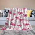 thumbnail image 5 of Flamingo Blanket Gifts - 40 x 50 Inches Cute Throw Blanket for Kids - Light Pink Cozy Fuzzy Plush Blankets for Sofa, 5 of 5