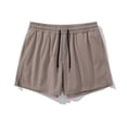 thumbnail image 4 of Men's 3" Inseam Athletic Running Shorts Summer Quick Dry Lightweight Workout Shorts Elastic Waistband Drawstring Performance Short Pants for Marathon with Pockets, 4 of 5