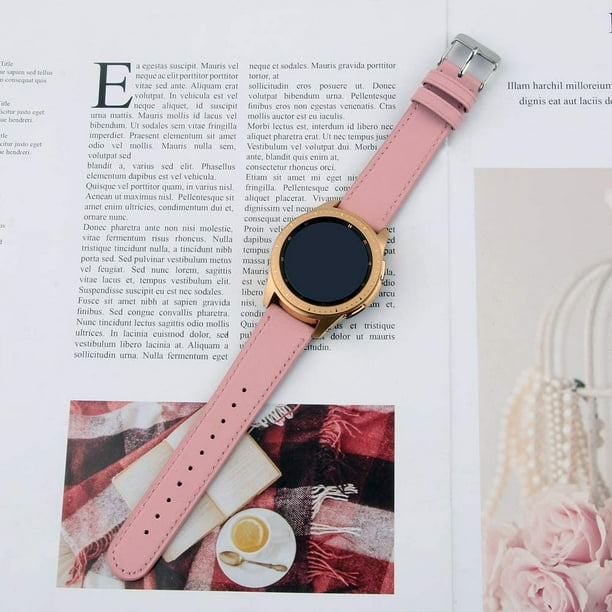 for Garmin Vivoactive 3 Vivomove HR Watch Band 20mm Genuine Leather Quick Easy Relase Wristband Strap for Garmin Vivomove Vivoactive 3 Music Forerunner 645 245 Music Move Luxe Walmart
