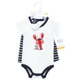 thumbnail image 2 of Hudson Baby Infant Boys Bodysuit, Short and Sock, Cool Dude Lobster, 0-3 Months, 2 of 3