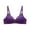 Purple, variant on Ashirexll Bras for Women, Pepper Bras for Women Small Breast, Solid Color Wire Free Breathable Comfortable Summer Thin Cool Comfort Fabric Beige XXL