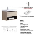 thumbnail image 5 of Laila 30" Single Bathroom Vanity Set Tan, 5 of 5