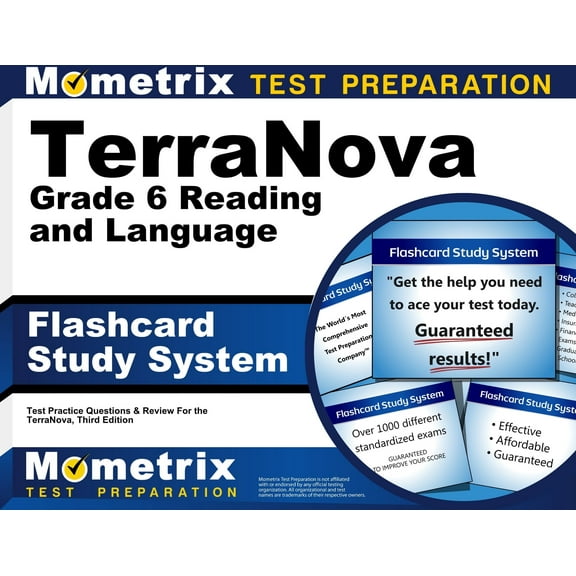 Terranova Grade 6 Reading and Language Flashcard Study System : Terranova Test Practice Questions & Exam Review for the Terranova, Third Edition (Cards)